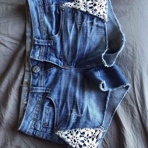 Vanilla star jean shorts